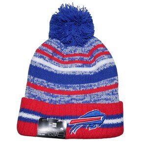 New Era Buffalo Bills Pom Beanie NFL Sport Knit OTC Bobble Hat Embroidered NWT